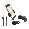 Kit completo TnB 3 en 1 para coche con cargador dual soporte rejilla y cable