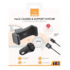 Caja del pack TnB Charge and Support Venture con detalles técnicos del kit 3 en 1