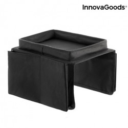 Imagen de la bandeja flexible InnovaGoods totalmente extendida sobre fondo blanco mostrando su estructura.