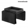 Imagen de la bandeja flexible InnovaGoods totalmente extendida sobre fondo blanco mostrando su estructura.